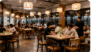 餐厅门店现场经营执行场景